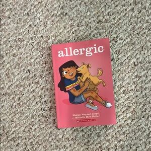 Scholastic 'Allergic' Book with Pink Cover